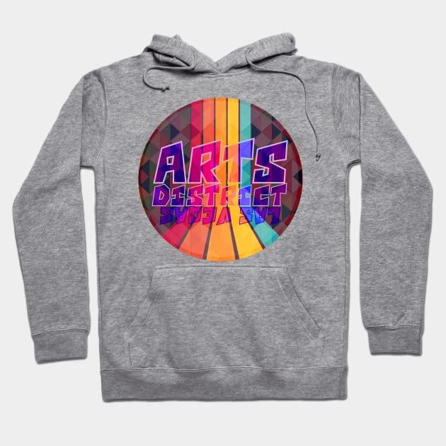 Arts District Las Vegas Rainbow Hoodie by SABREart